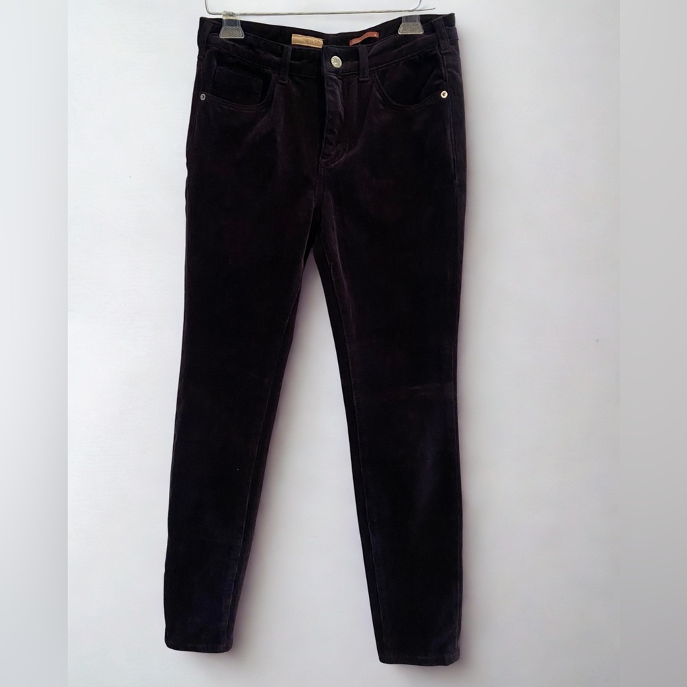 Pilcro by Anthroplogie High Rise Skinny Corduroy Jeans Deep Purple Size 28